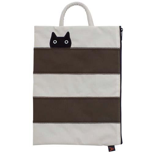 ATSUKO MATANO Flat Pouch Border Cat