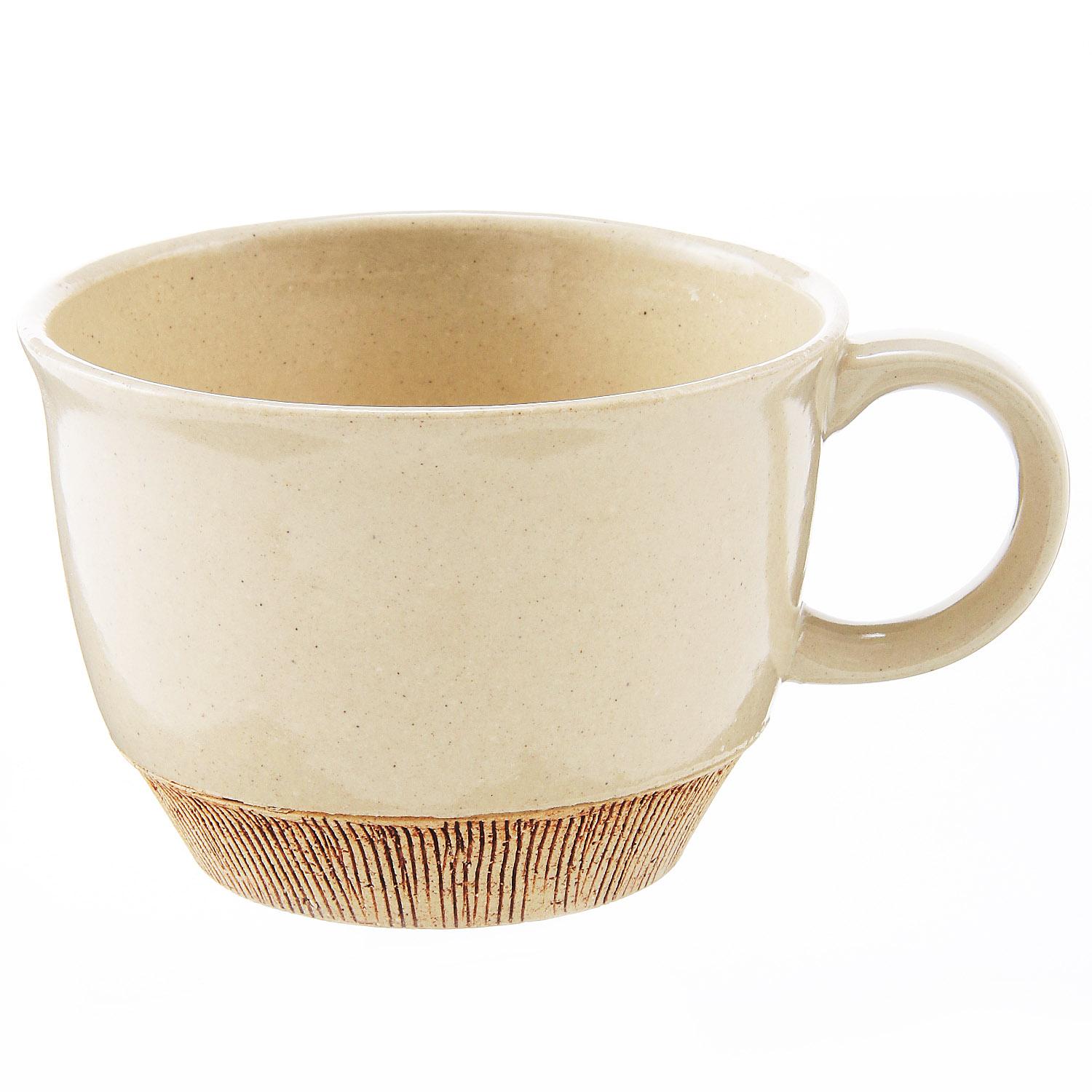 Comb-Shaped Big Cup White