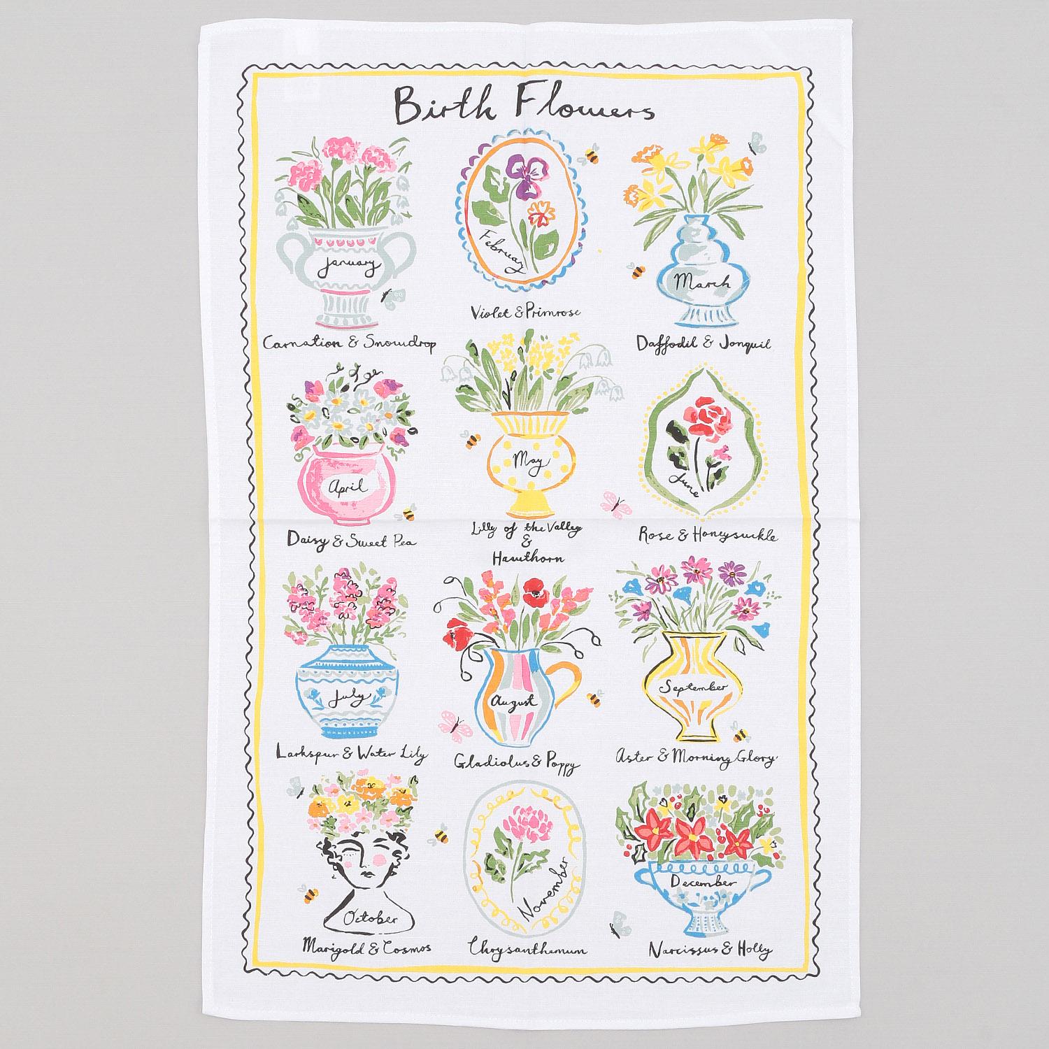 Tea Towel Bath Flowers