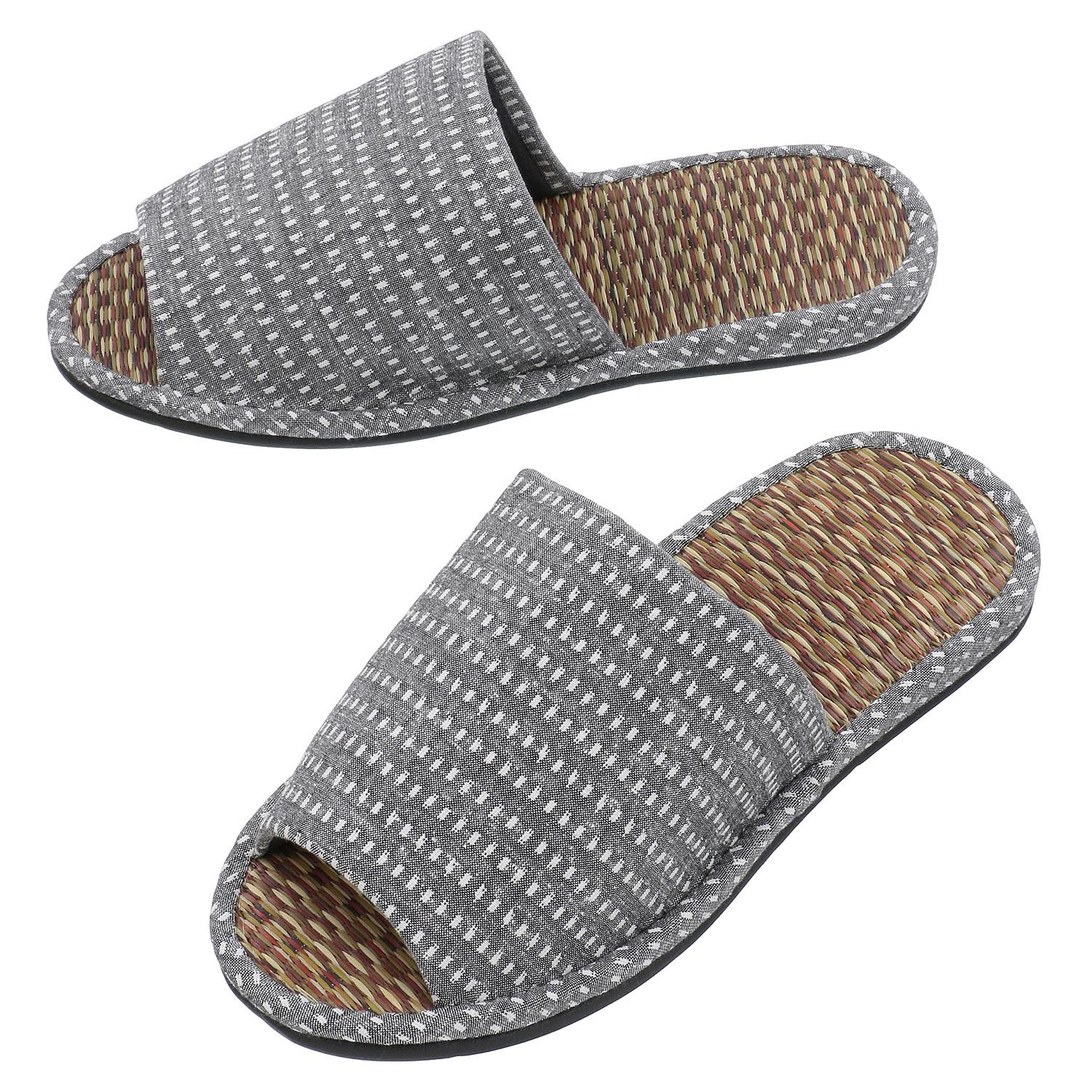 Line Dot Tatami-Style Slippers 3L
