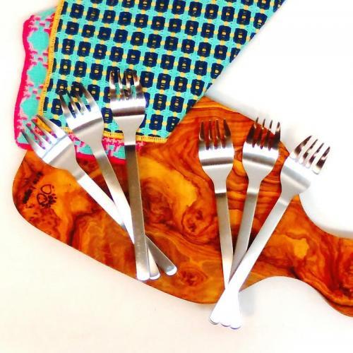 Airplane Meal Cutlery Fork 6-Piece Set