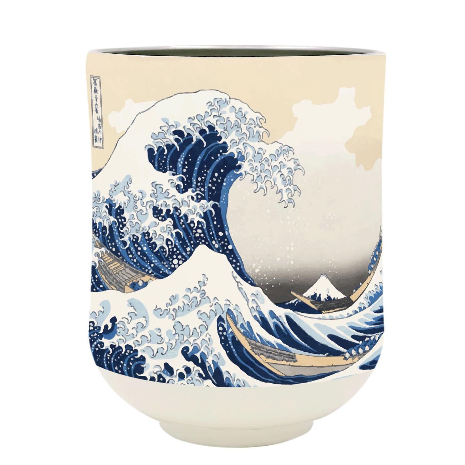 Wabodo Vacuum Double-Wall Teacup 300ml 01_Under the Waves off Kanagawa