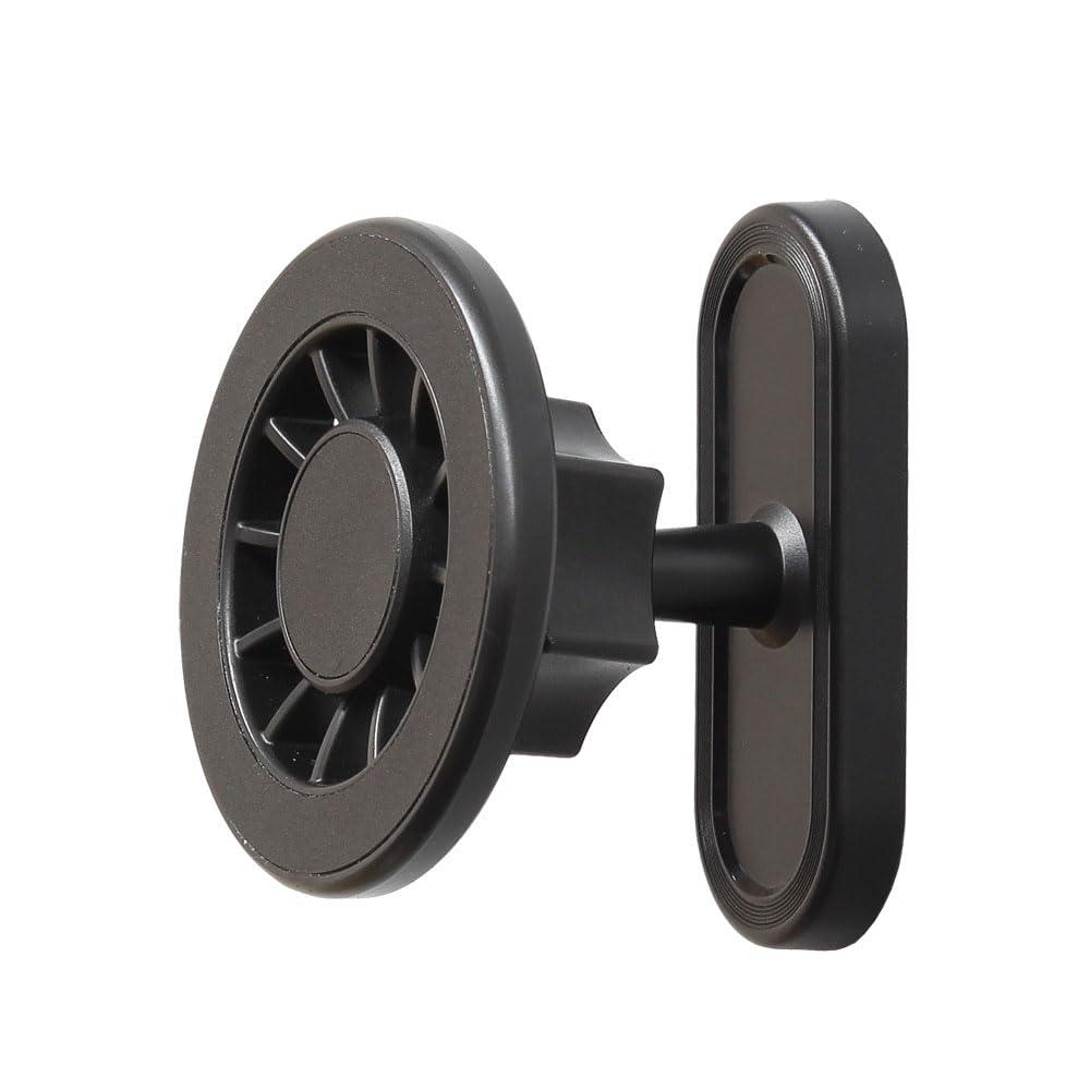 Japan Trust Technology Double-Sided Magnetic Mount Maximum Load Capacity 1kg・Adjustable Angle One-Touch Attachment to Metal Surfaces JTMAGDBL-BK