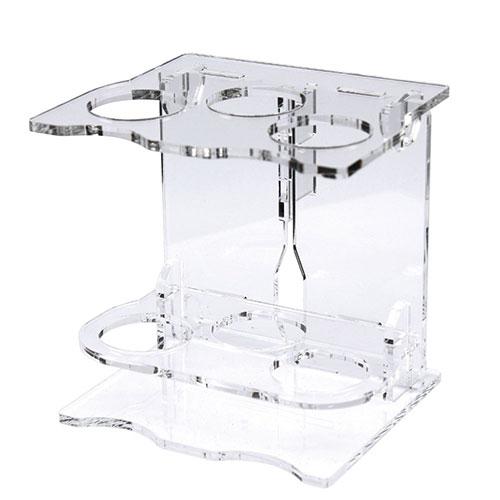 Japan Trust Technology Acrylic Penlight Stand 28mm for 3 Pens Clear Made in Japan High-Transparency Acrylic Used Tool-Free Easy Assembly AC-PLSTAND283CL
