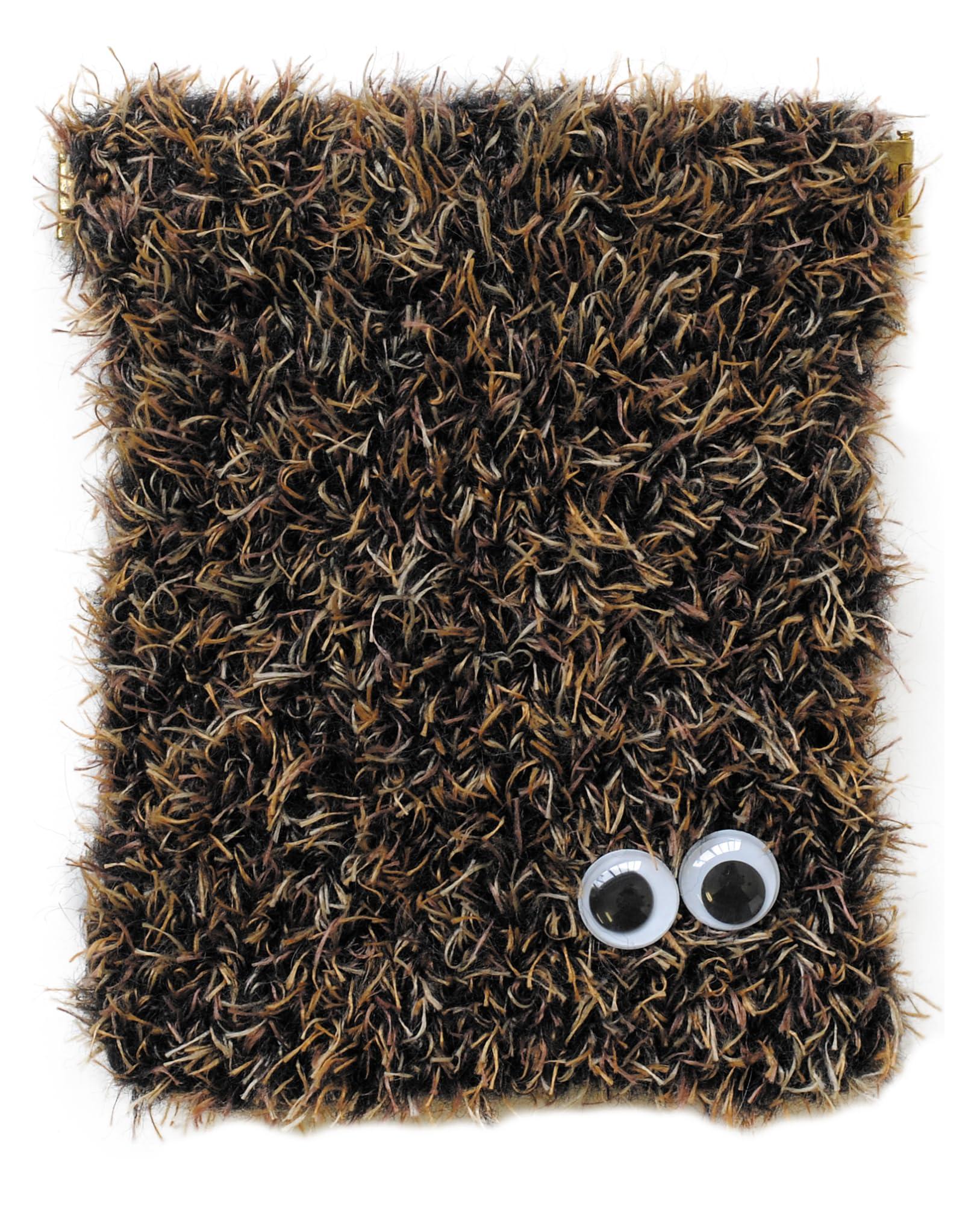 Hamana Knitting Kit (Using Richmore Loprop) Loprop Spring-Closure Pouch COL. A Brown Tone (Size Approx. Width 12.5cm × Depth 15cm) H320-003-052