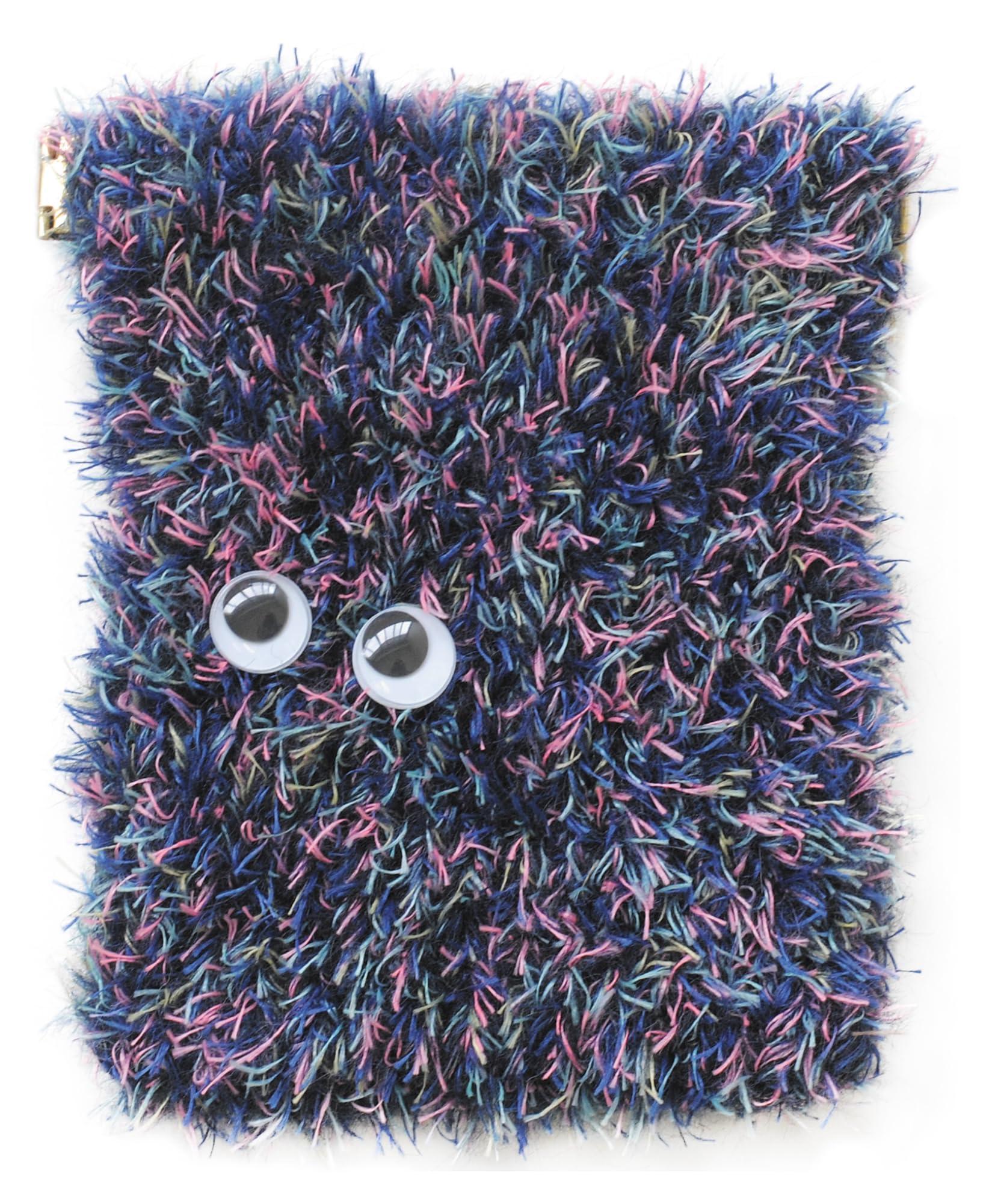 Hamana Knitting Kit (Using Richmore Loprop) Loprop Spring-Closure Pouch COL. B Blue Tone (Size Approx. Width 12.5cm × Depth 15cm) H320-003-053