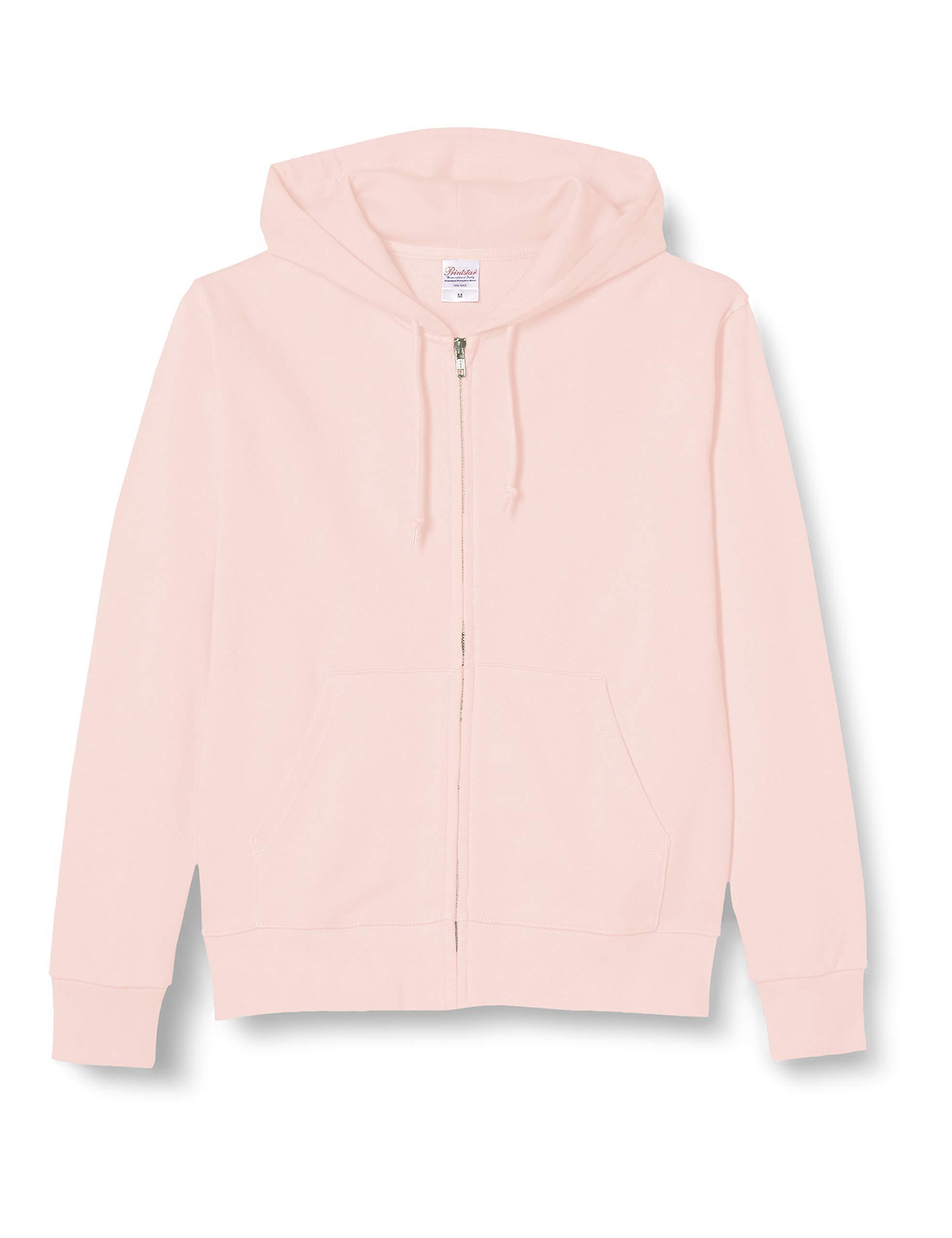 [Printstar] Sweatshirt 9.7oz Brushed Standard Double Hooded Zip Pullover 00189-NNZ Men's Light Pink M (Equivalent to Japanese Size M)