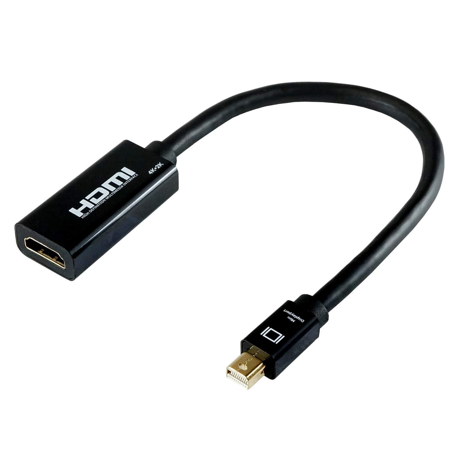 Horik Mini DisplayPort to HDMI Adapter 10cm Mini DisplayPort Male to HDMI Female MDPHDF01-178BK Black