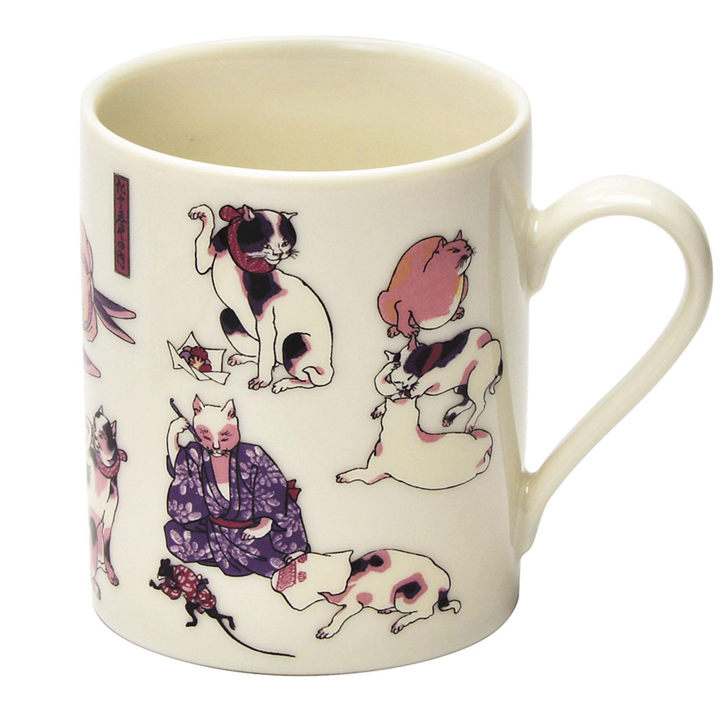 Edo Cat Mug ~ Within the Bamboo Shoots ~