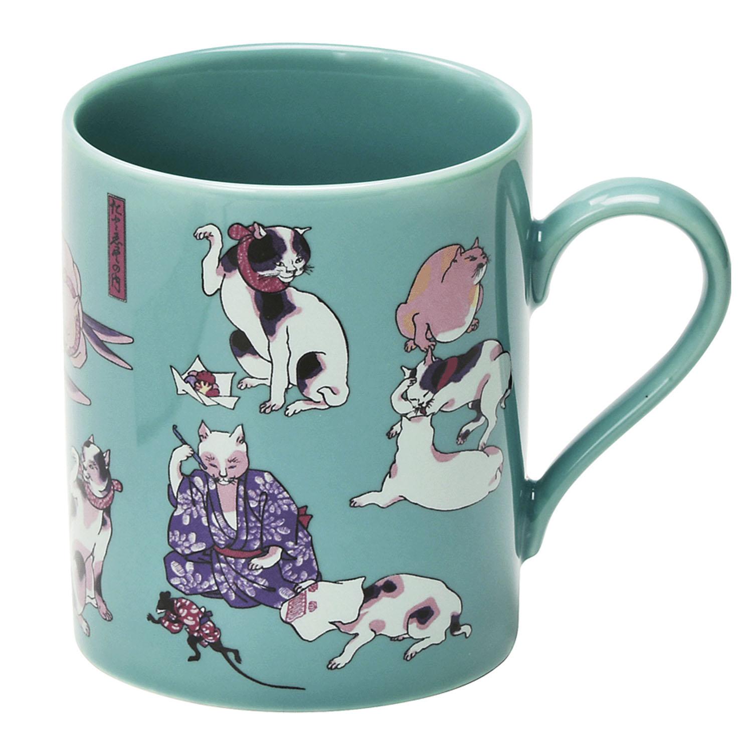 Edo Cat Mug ~ Within the Bamboo Shoots ~