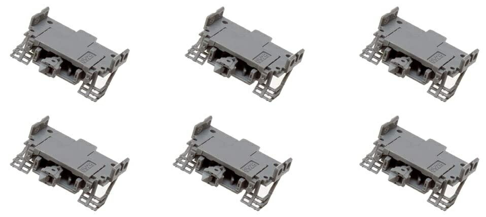 TOMIX N Gauge Close-Coupled TN Coupler SP Gray with Air Piping, 6-Pack 7712 Railroad Model Accessories