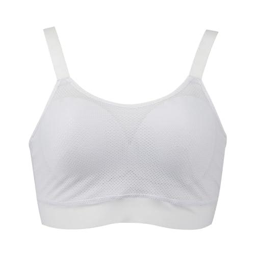 [Lucian] Half Top Contact Cooling Refresh Cooler Active Type Moisture-Wicking Quick-Dry Easy Movement Lightweight Bra Women's Gray