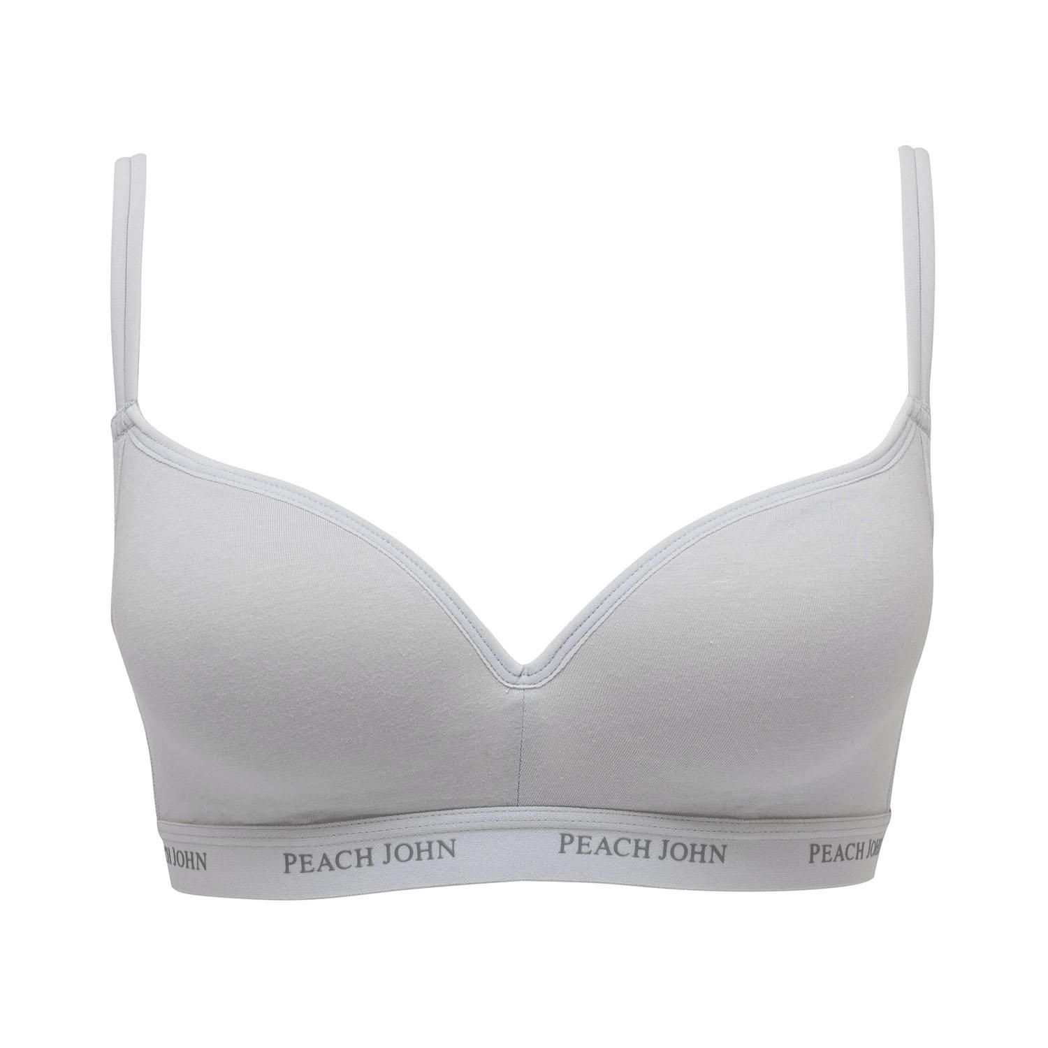 Wire-Free Bra, Gray, L