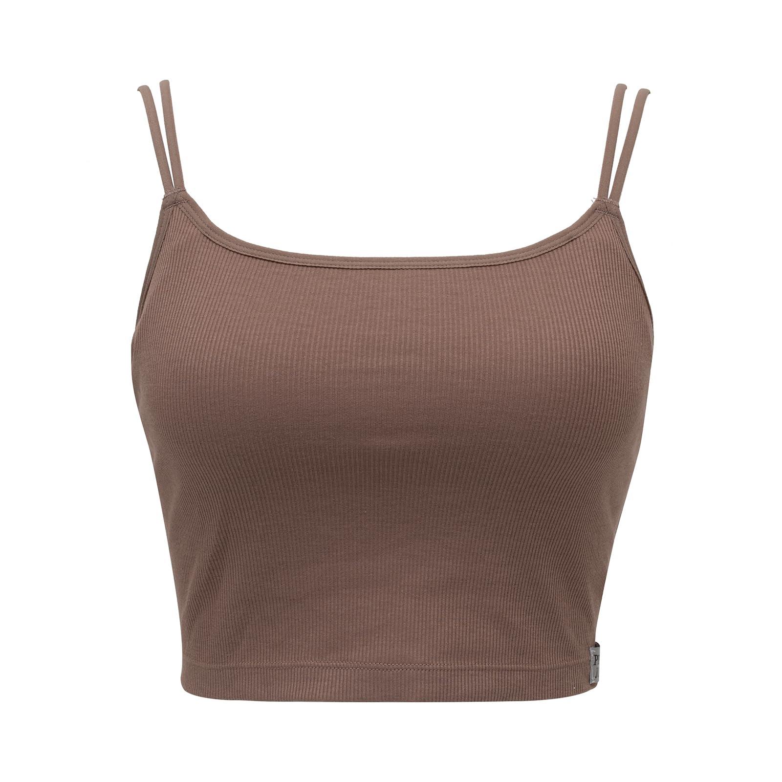Half-Bra Camisole, Mocha, LL (2L)
