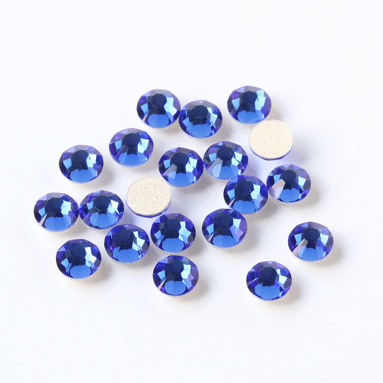 Nippon Chuko NBK Preciosa Rhinestone Hotfix Heat-Adhesive SS16 144-Piece Pack Sapphire M2038SS16-30050L