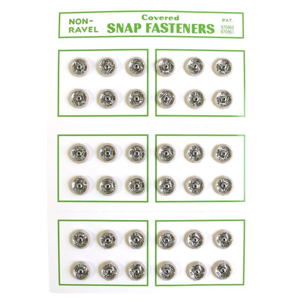 Japan Button Trading Silk Snap Buttons 36-Piece Pack φ10mm Beige FSLK-10-41