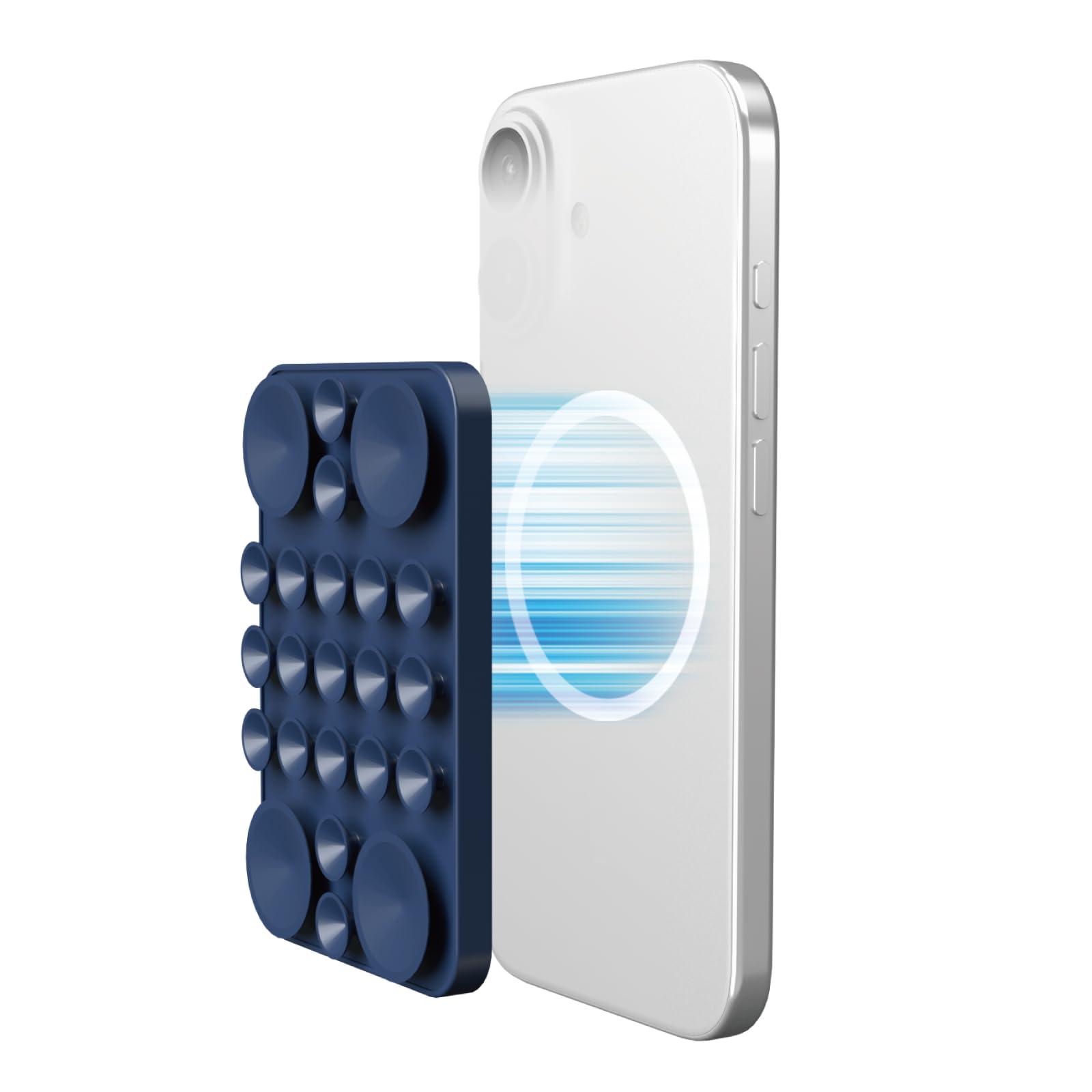 ELECOM TakoPita Suction Cup Smartphone Pad MAGKEEP Navy P-TKPTMAG01NV