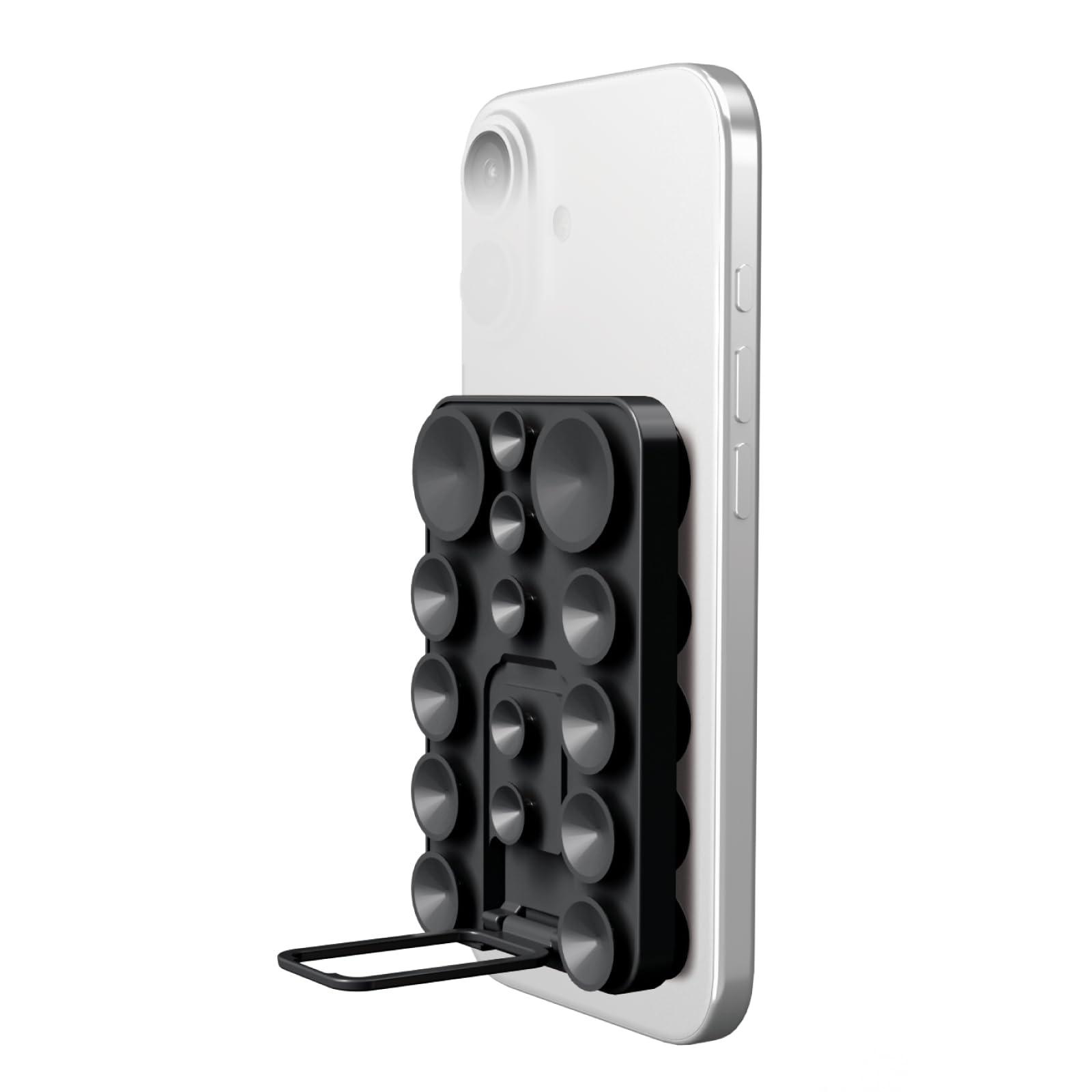 ELECOM TakoPita Suction Cup Smartphone Pad Stand Black P-TKPTSUCS01BK