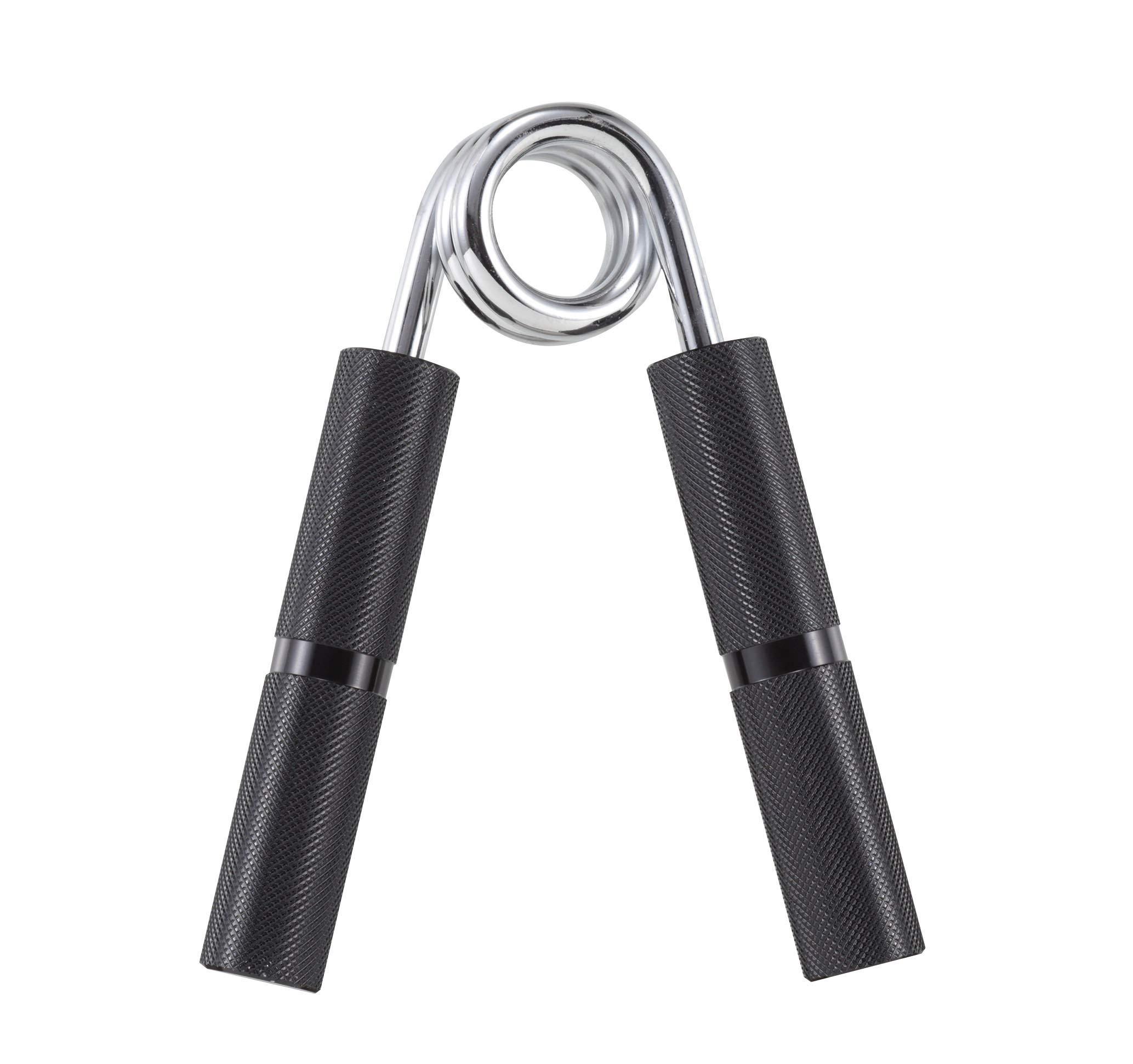 CAPTAIN STAG Strength Training Grip Strength Enhancement Grip Training Aluminum Hand Grip 55kg Black Vit Fit UR-813