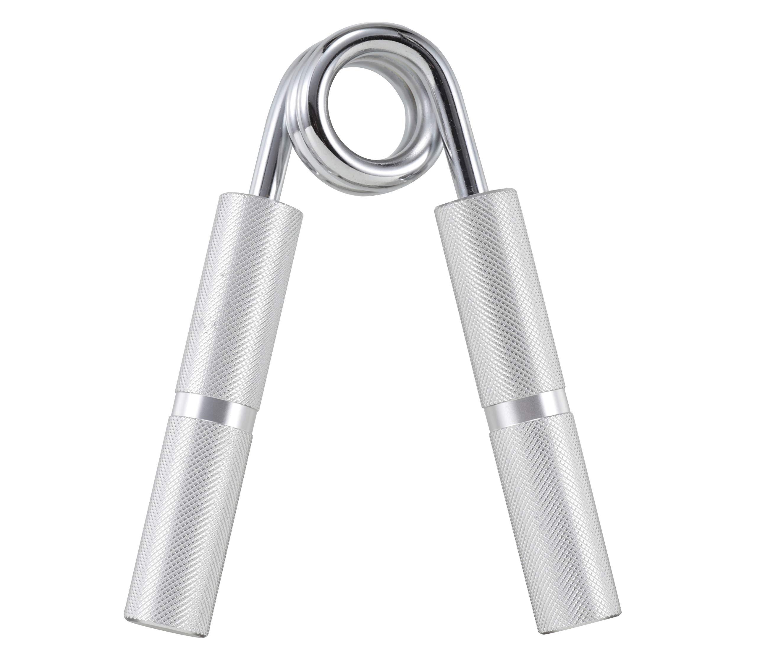 CAPTAIN STAG Strength Training Grip Strength Enhancement Grip Training Aluminum Hand Grip 65kg Silver Vit Fit UR-814