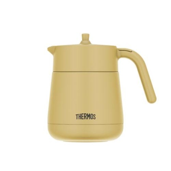 THERMOS Vacuum Insulated Teapot with Strainer 700ml Beige TTE-700 BE
