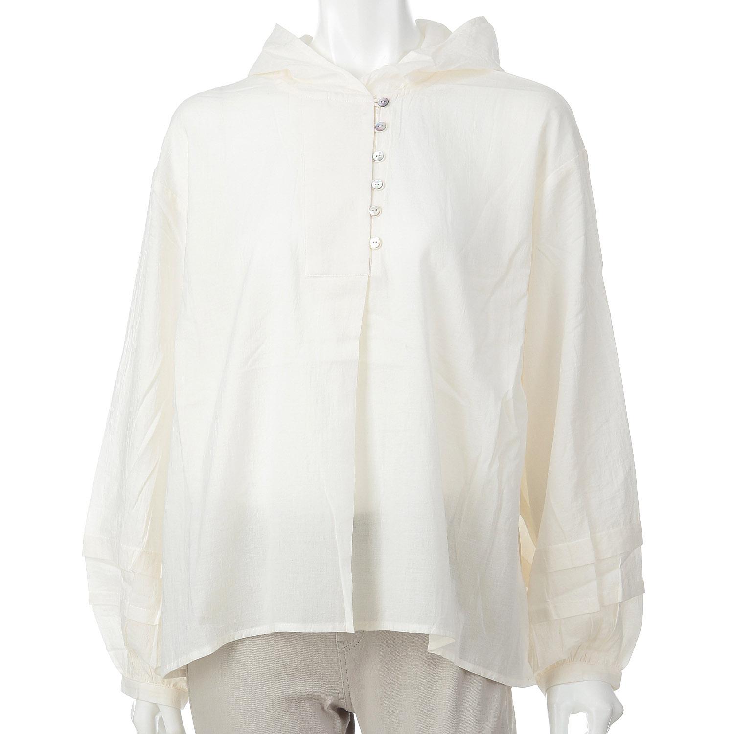 Le ciel a temps doux Cotton Crepe Tunic Ivory F (Free Size)