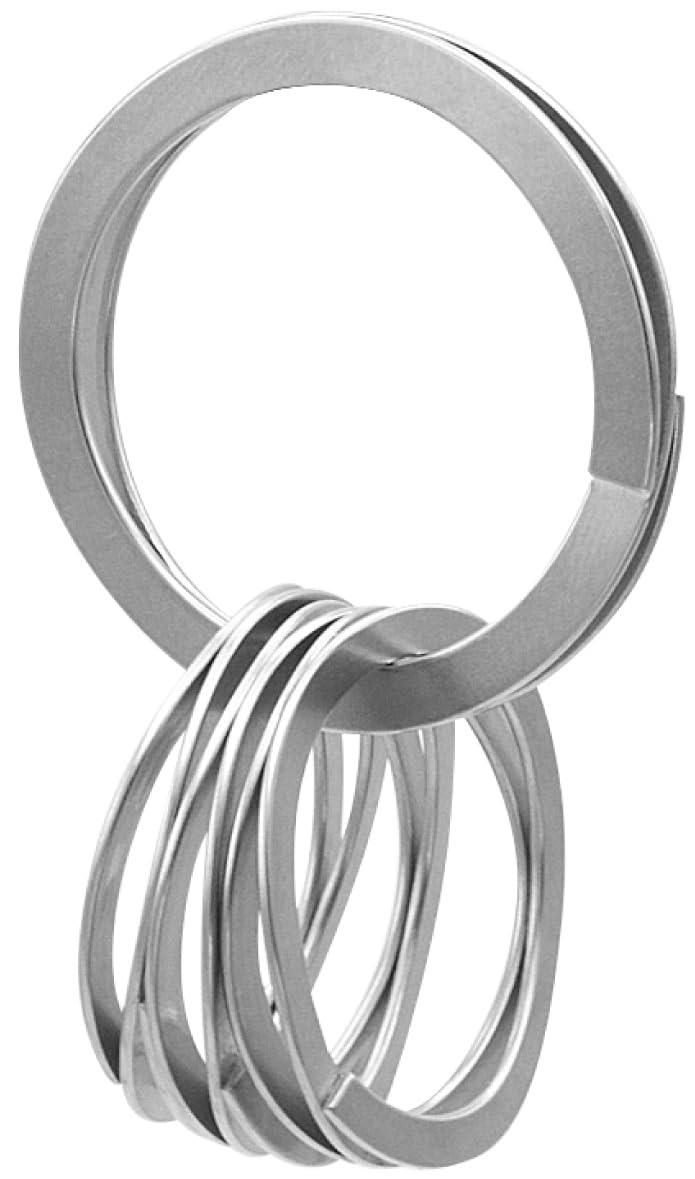 MAENI WAVECLIPS Smart Key Ring Attach keychains and keys easily without damaging your fingertips or nails Silver MAENI-90069