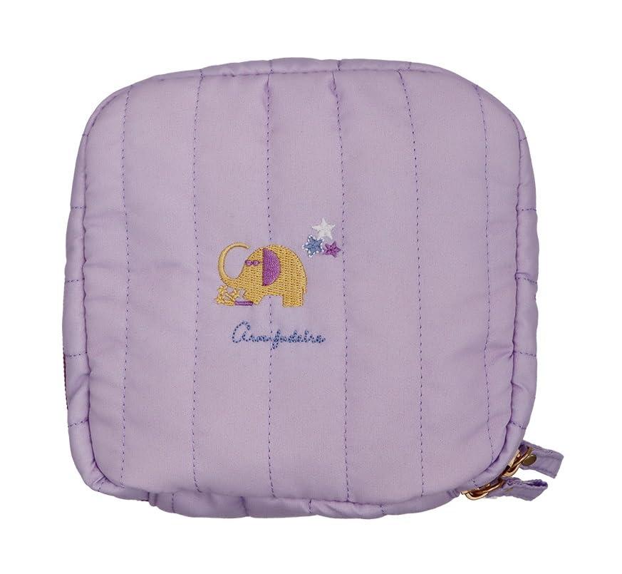 Old Resta Quilted Square Pouch Pencil Case