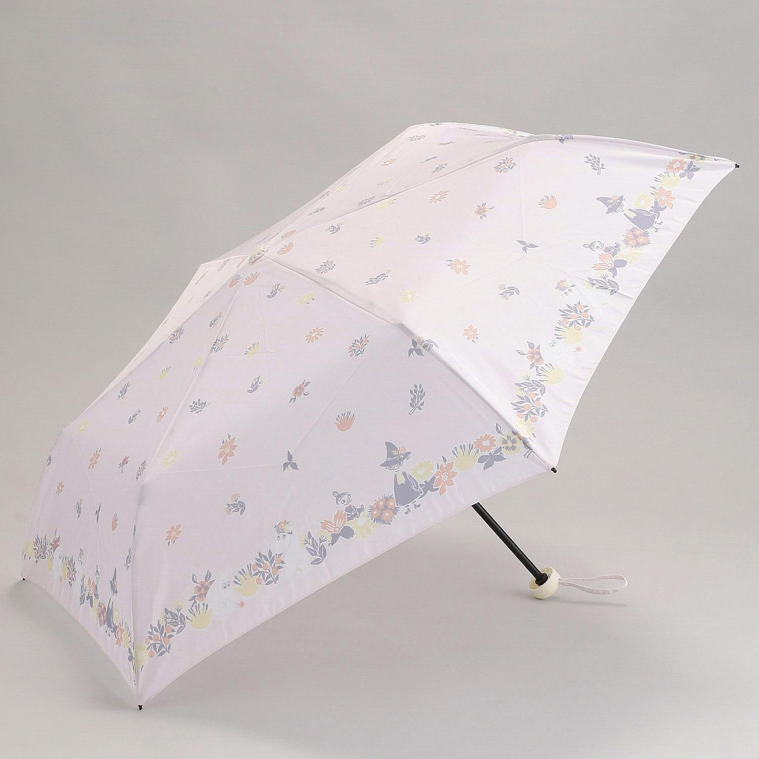 Lightweight Moomin & Flower Folding Umbrella