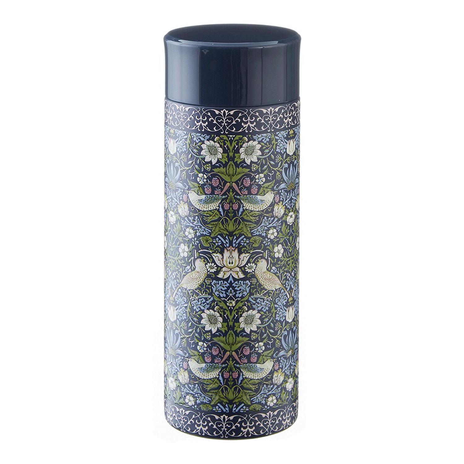 Stainless Steel Portable Bottle 01 Strawberry Thief