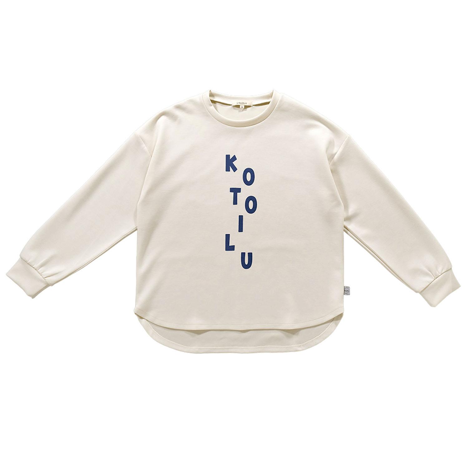 Keitto Logo Print Pullover Sweater Ivory M