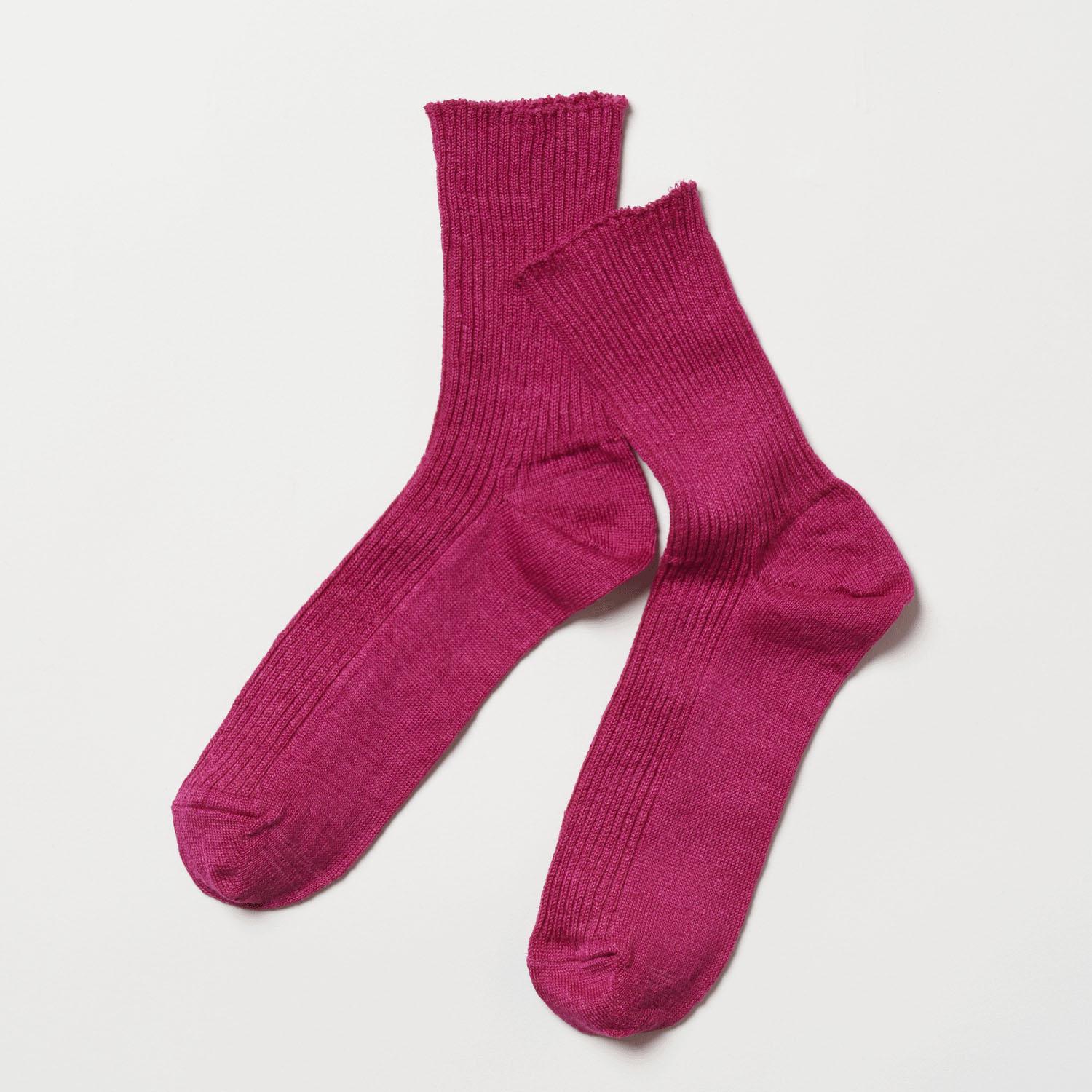 Back in Stock★fromF Linen Socks Magenta