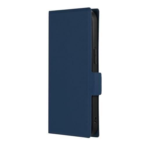 Leplus iPhone 15/iPhone 14 Slim & Lightweight PU Leather Wallet Case “BOOK SLIM & LITE” Navy LN-IM23BSLNV