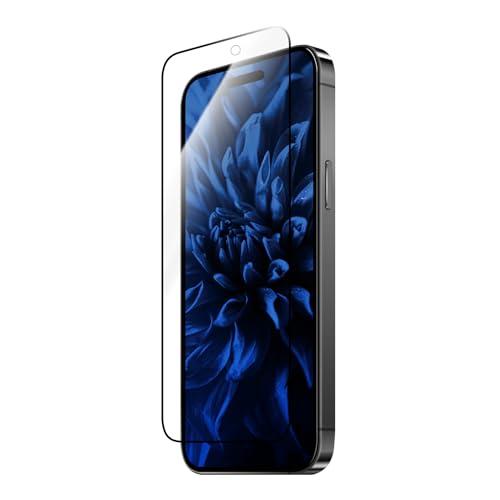 Leplus iPhone 15/iPhone 15 Pro Glass Film “GLASS PREMIUM FILM” Full Coverage Soft Frame Blue Light Cut Clear Tempered Glass LN-IM23FGSB