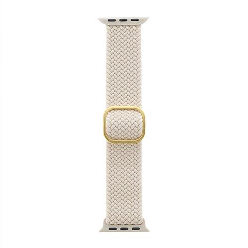 LEPLUS NEXT Apple Watch 38/40/41/42mm Band CORVIN Stretch Nylon Band B Ecru LN-AW41B06WH