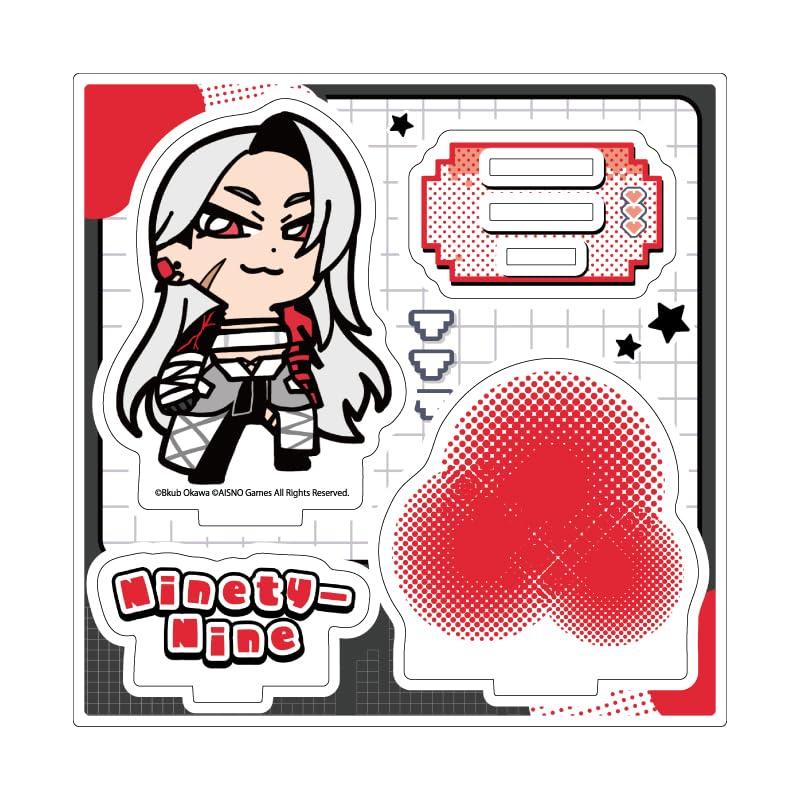 Acrylic Stand Plate: Mugen Meito × Okawa Bukubu 07 Ninety-Nine (Mini Character Illustration)