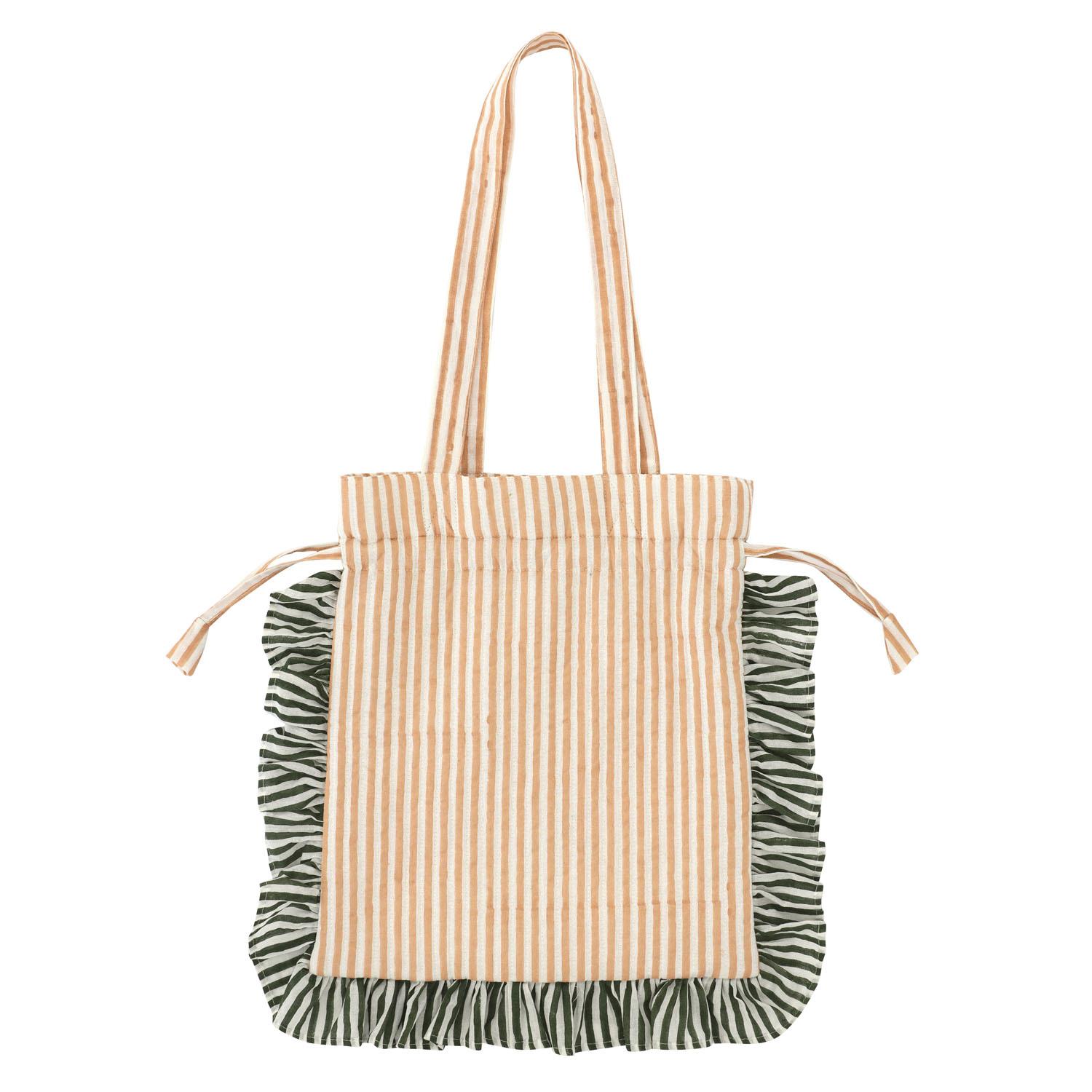 Frill Tote Carino Block Print