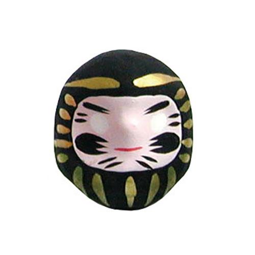 Yamako Temahima Workshop Feng Shui Daruma Doll - Black Boosts Savings Luck & Secret Luck For those who want to accumulate wealth and good fortune yamaco85046X10