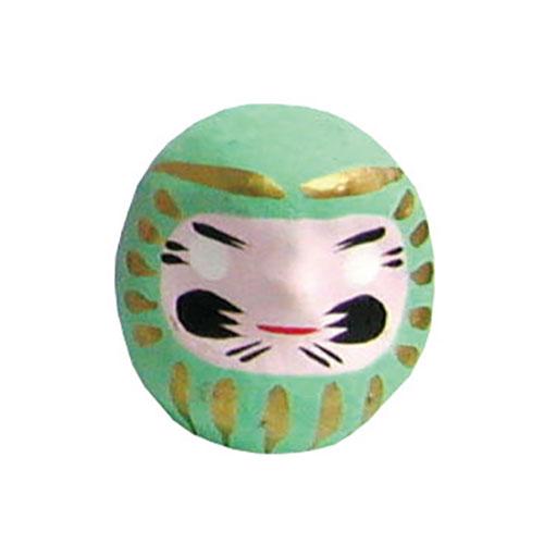 Yamako Temahima Workshop Feng Shui Daruma Doll Green Boosts Health & Beauty Luck Has the power to heal fatigue yamaco85047X10