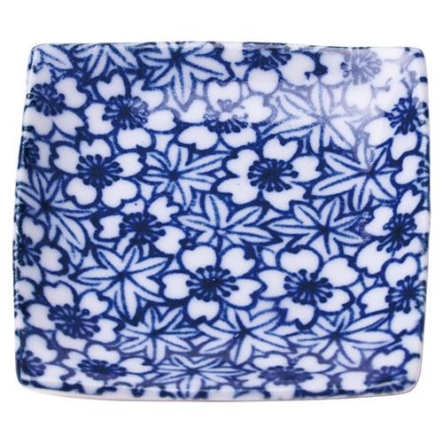 Yamaco Yumi Commercial Use Small Square Plate (Indigo) Spring/Autumn yamaco78480X10