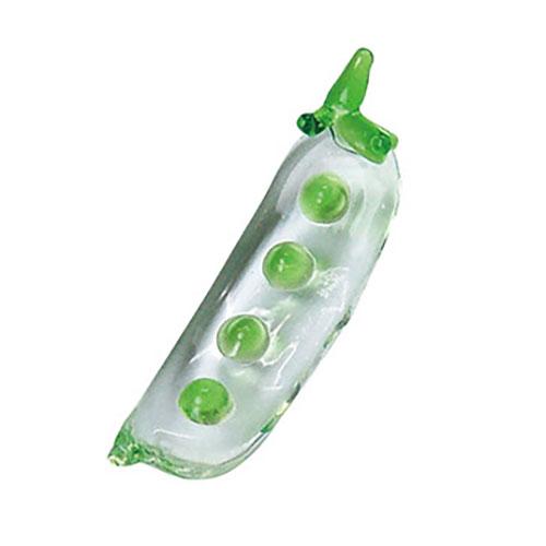 Yamaco Yumi Commercial Use Glass Chopstick Rest Vegetable Green Peas yamaco08955X5