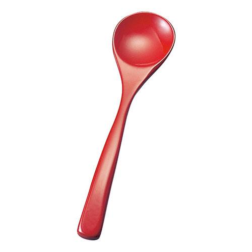 Yamaco Yumi Professional Use Genuine Lacquer Morning Porridge Spoon Vermilion yamaco08368X5