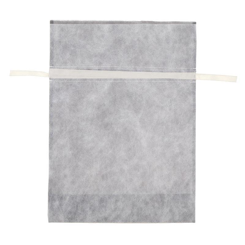 HEIKO Non-Woven Drawstring Bag F Bag W Chante Type L Plain Gray 10-Pack