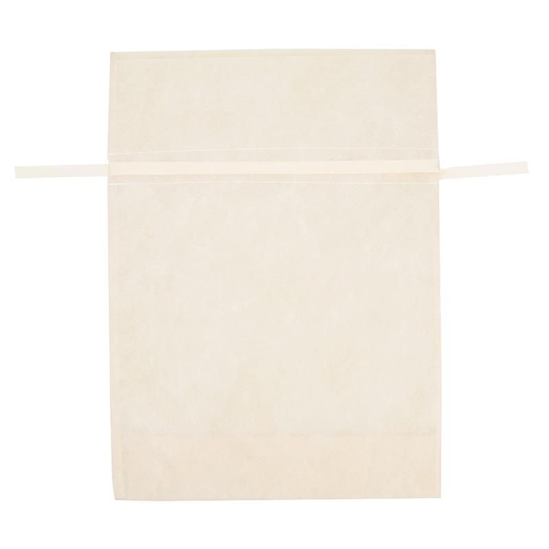 HEIKO Non-Woven Drawstring Bag F Bag W Chante Type L Plain Ivory 10 Sheets