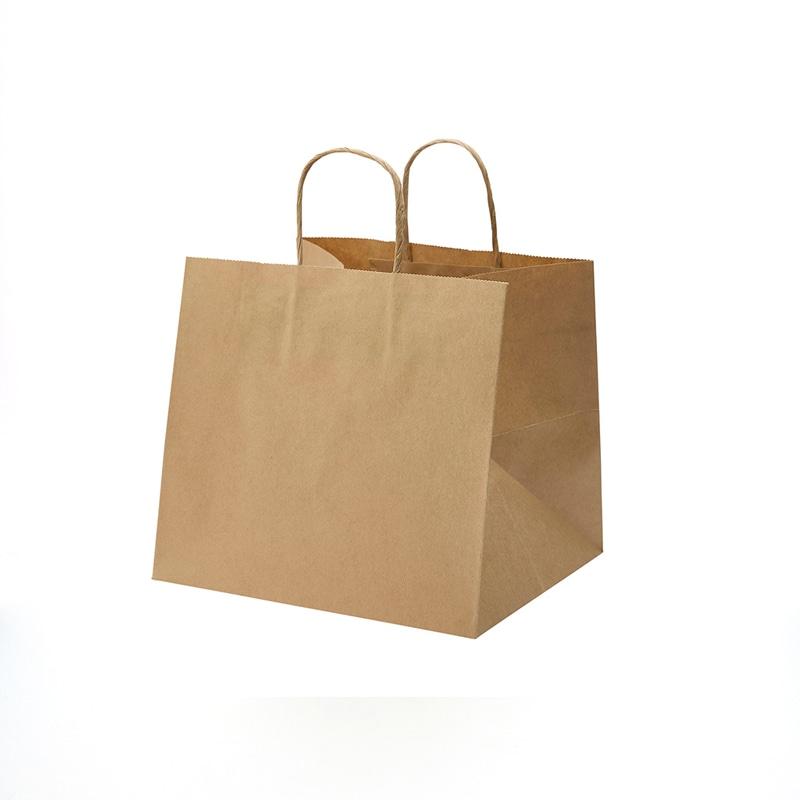 HEIKO Handle Paper Bag Oblong Bag 24-22 Unbleached Plain 20 Sheets/Bag