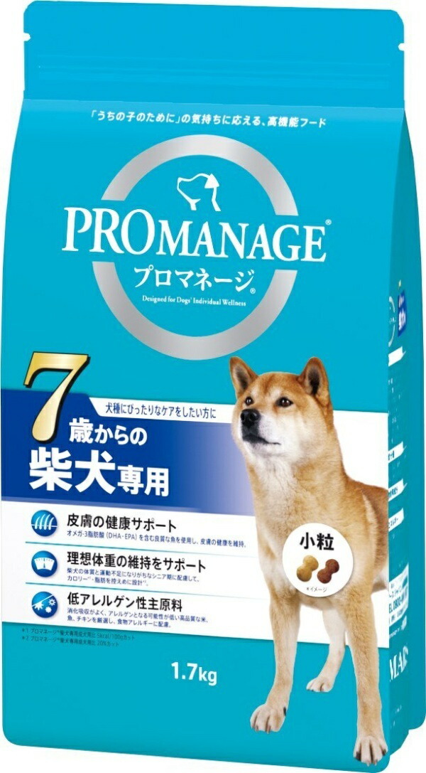 Pro Manage Dog Food for Shiba Inu Dogs 7 Years and Older Senior Formula 1.7 Kilograms (x 1)
