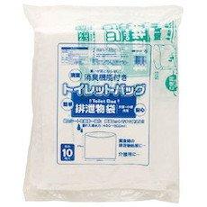 Watanabe Kogyo Toilet Bag Waste Disposal Bag Opaque White 1 Pack (10 Sheets)