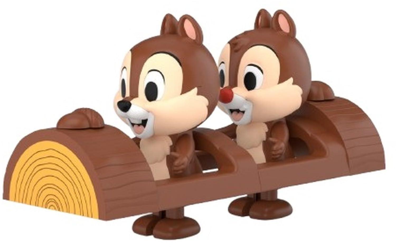 Aoshima Bunka Kyozai-sha Rakupura Tokotoko No.DP-12 Disney Characters Chip & Dale Pre-colored Plastic Model Kit
