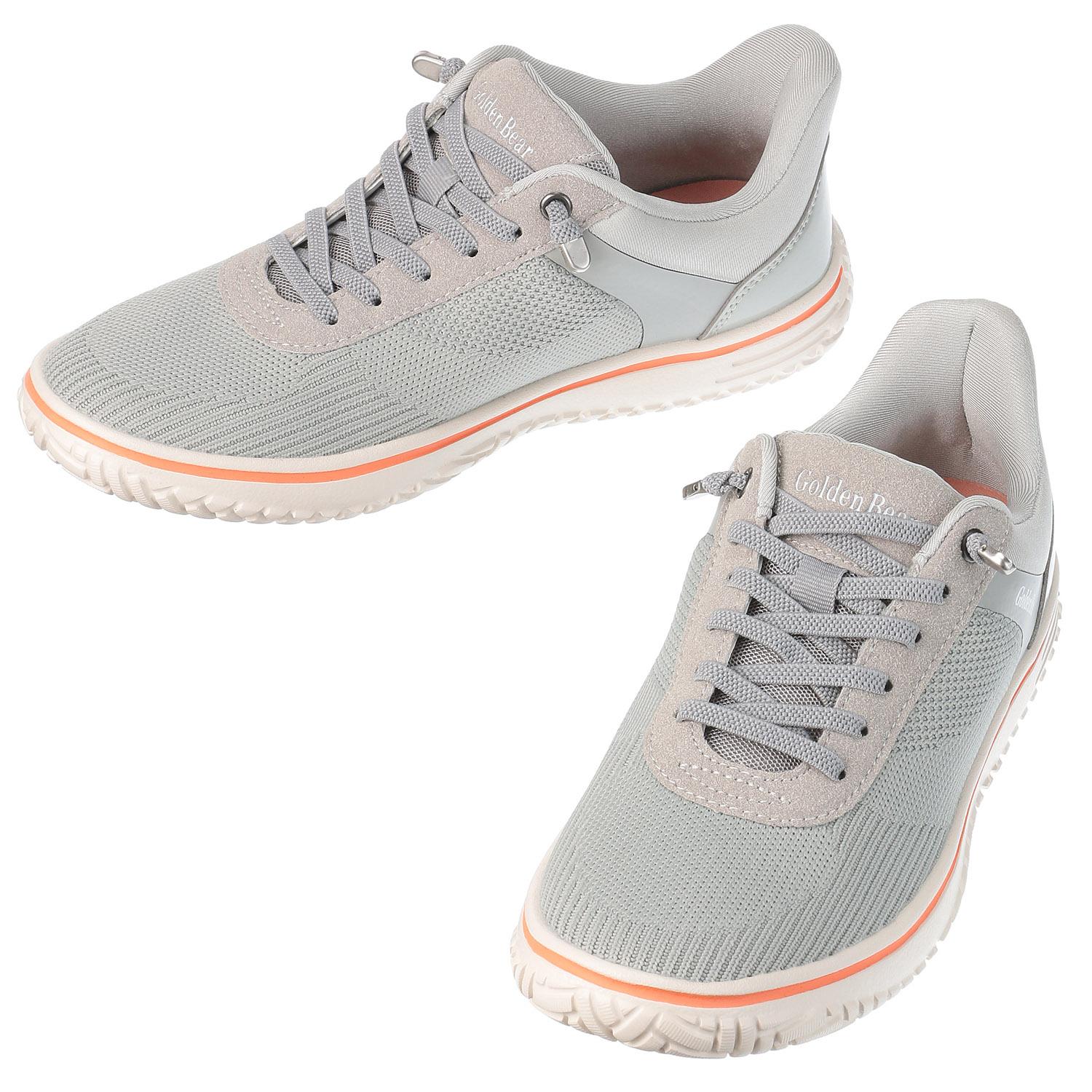 Golden Bear Lightweight Lace-Up Sneakers GB415 Light Gray 23.0 cm