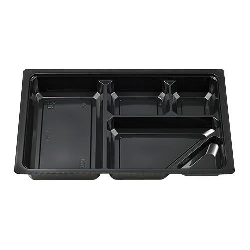 FPCO TUPA Catering Bento Box Paper Box MSD Medium Divider 90-60 Black 50 Sheets/Bag